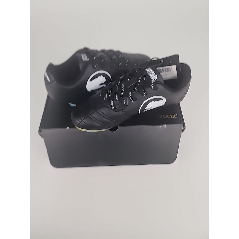 Puma ProCat Youth Size Pitch Outdoor Soccer Cleat Shoes Black/White Size 13